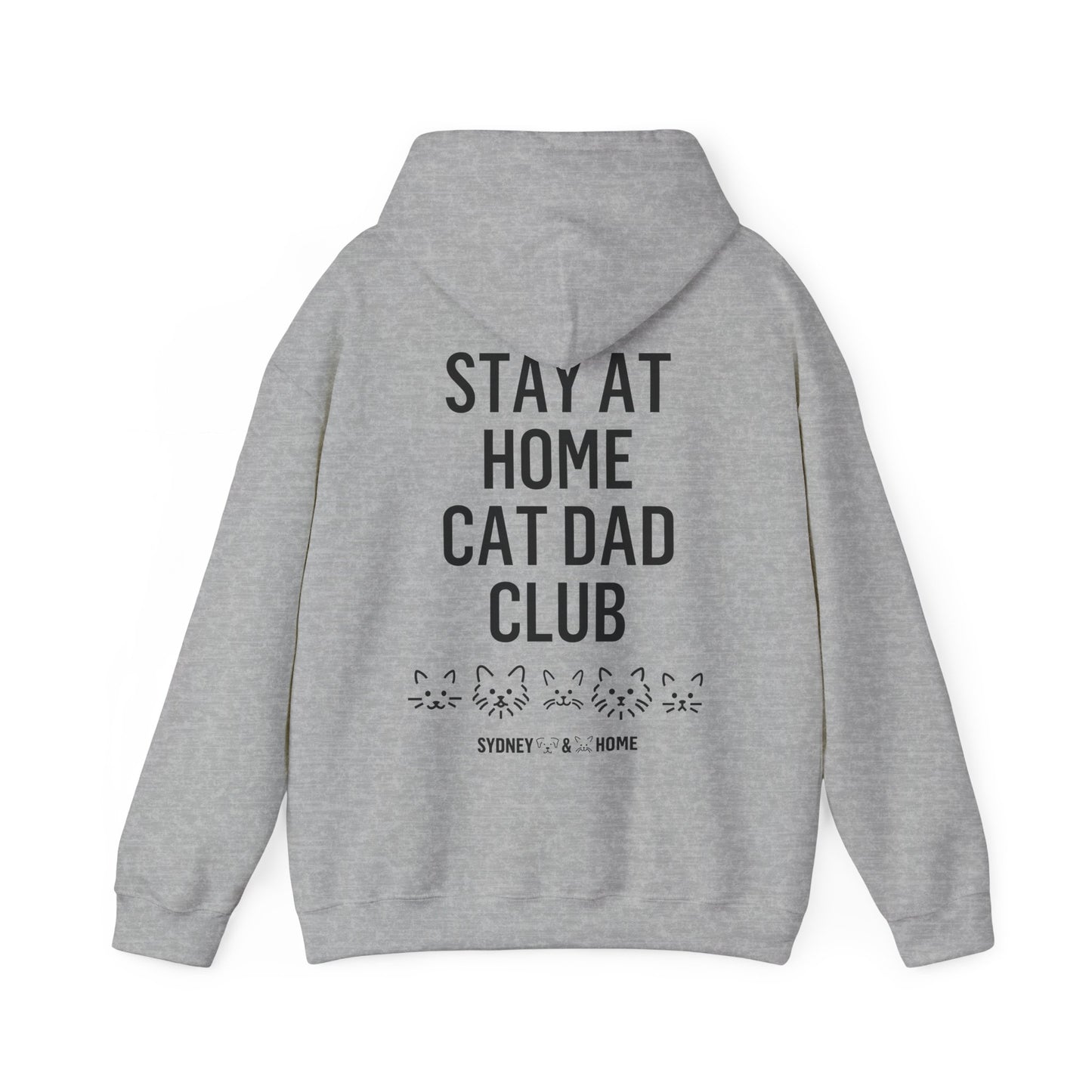 Hoodie - Stay At Home Cat Dad Club