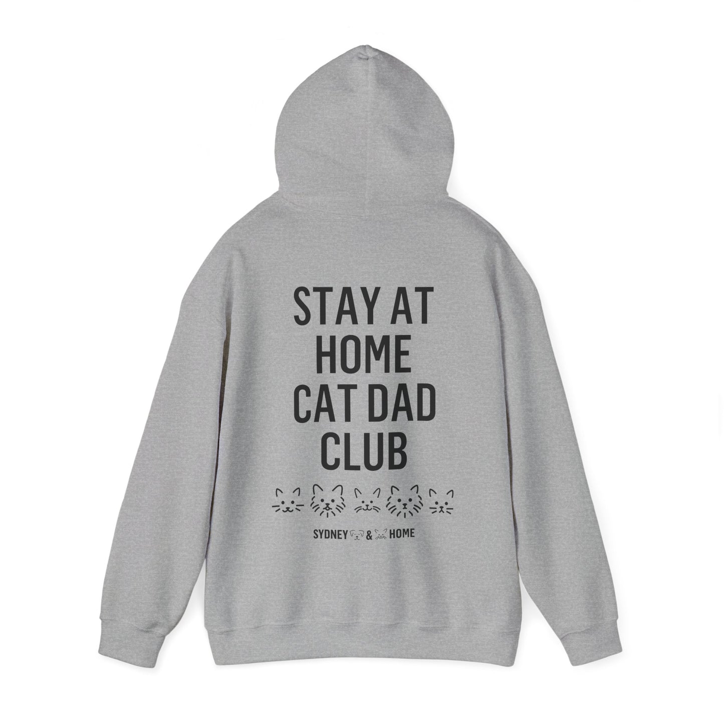 Hoodie - Stay At Home Cat Dad Club
