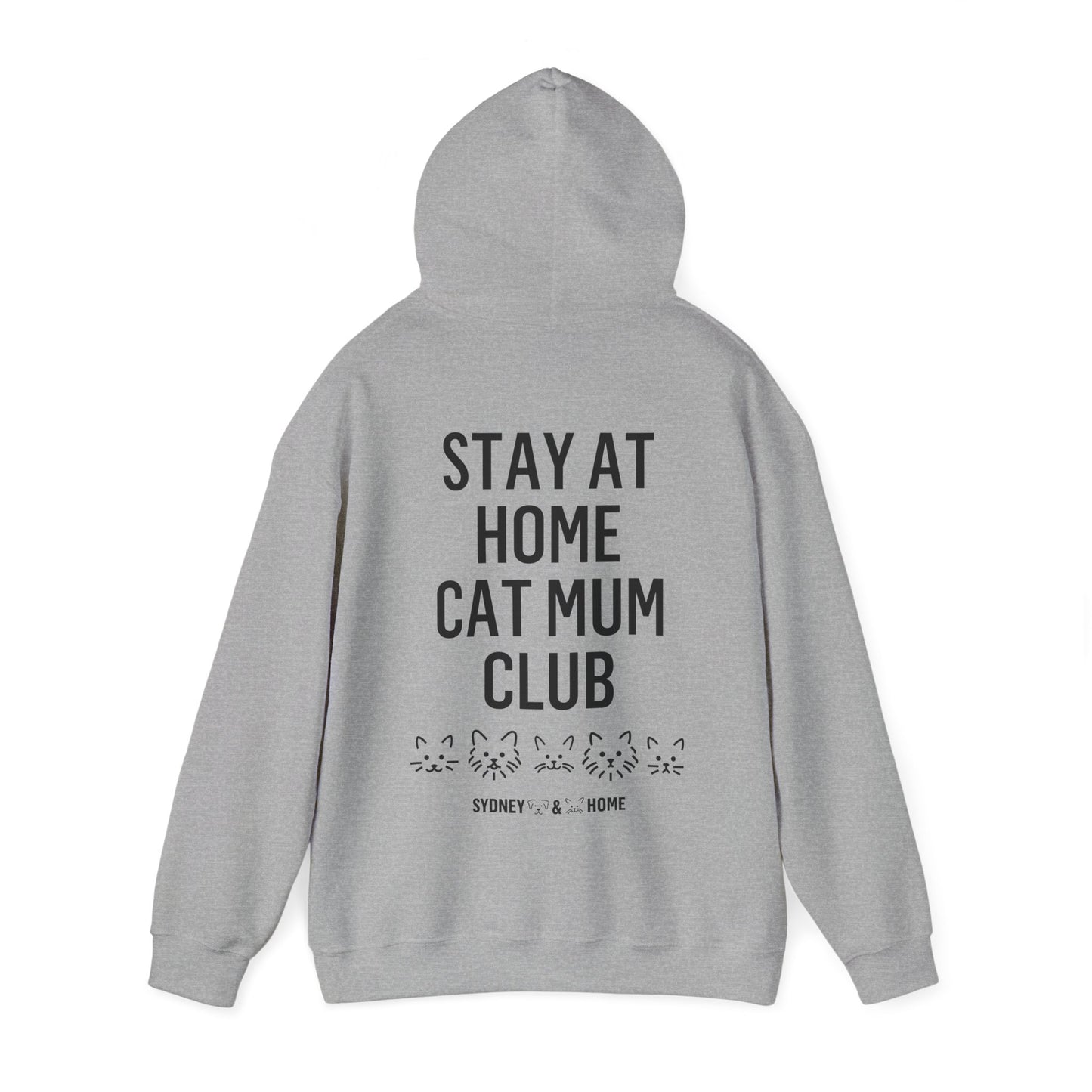 Hoodie - Stay At Home Cat Mum Club