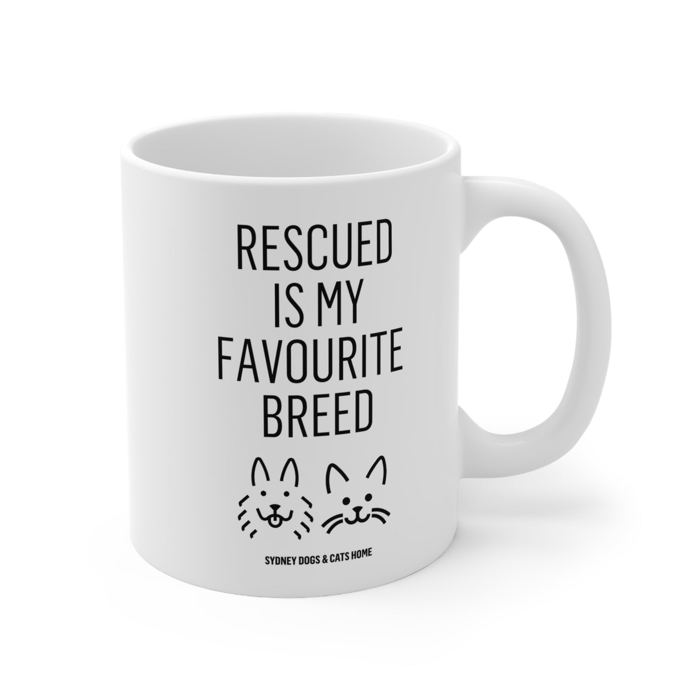 Mug - Rescued is my Favourite Breed