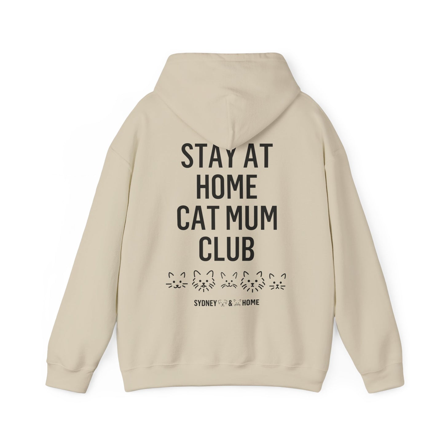 Hoodie - Stay At Home Cat Mum Club