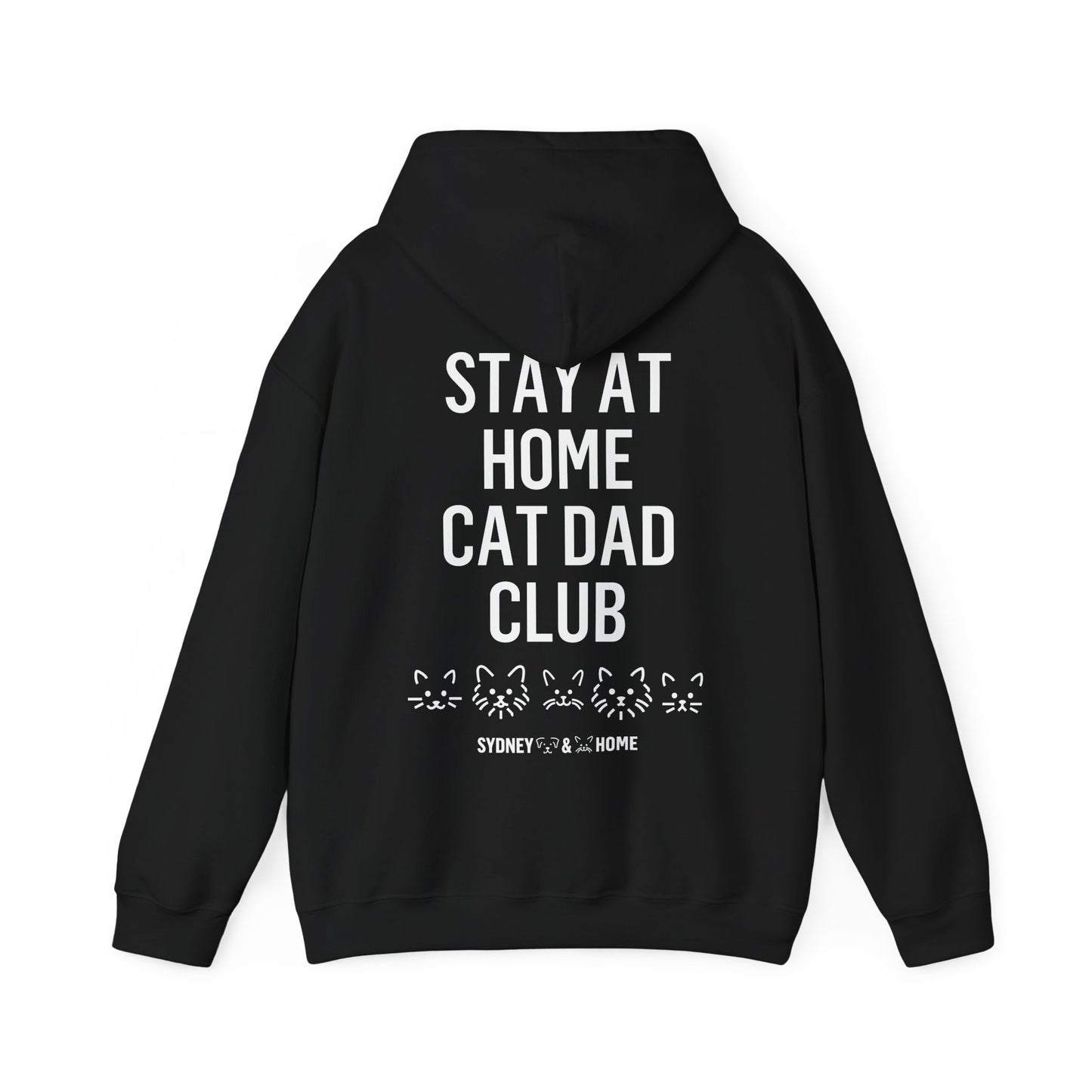 Hoodie - Stay At Home Cat Dad Club