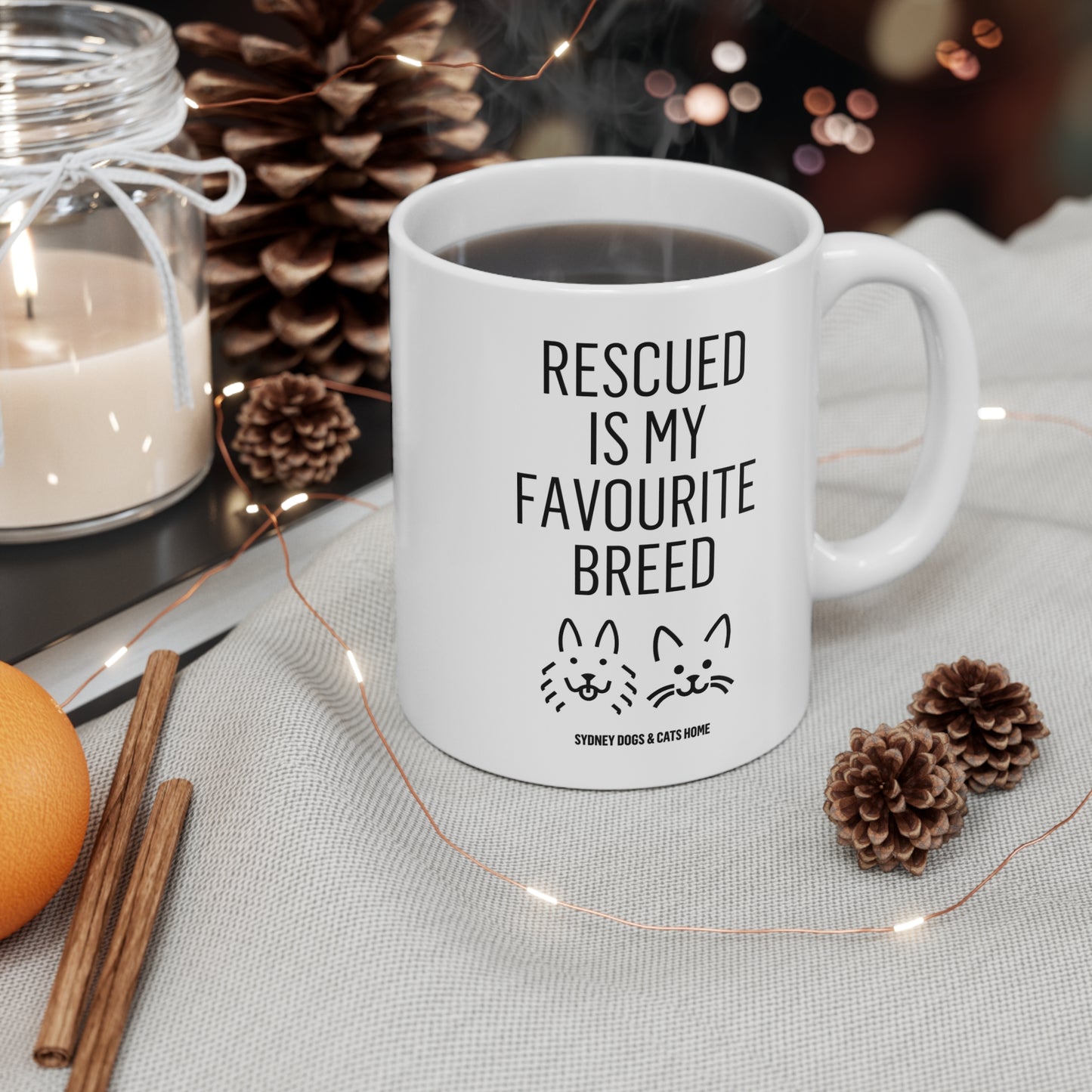 Mug - Rescued is my Favourite Breed