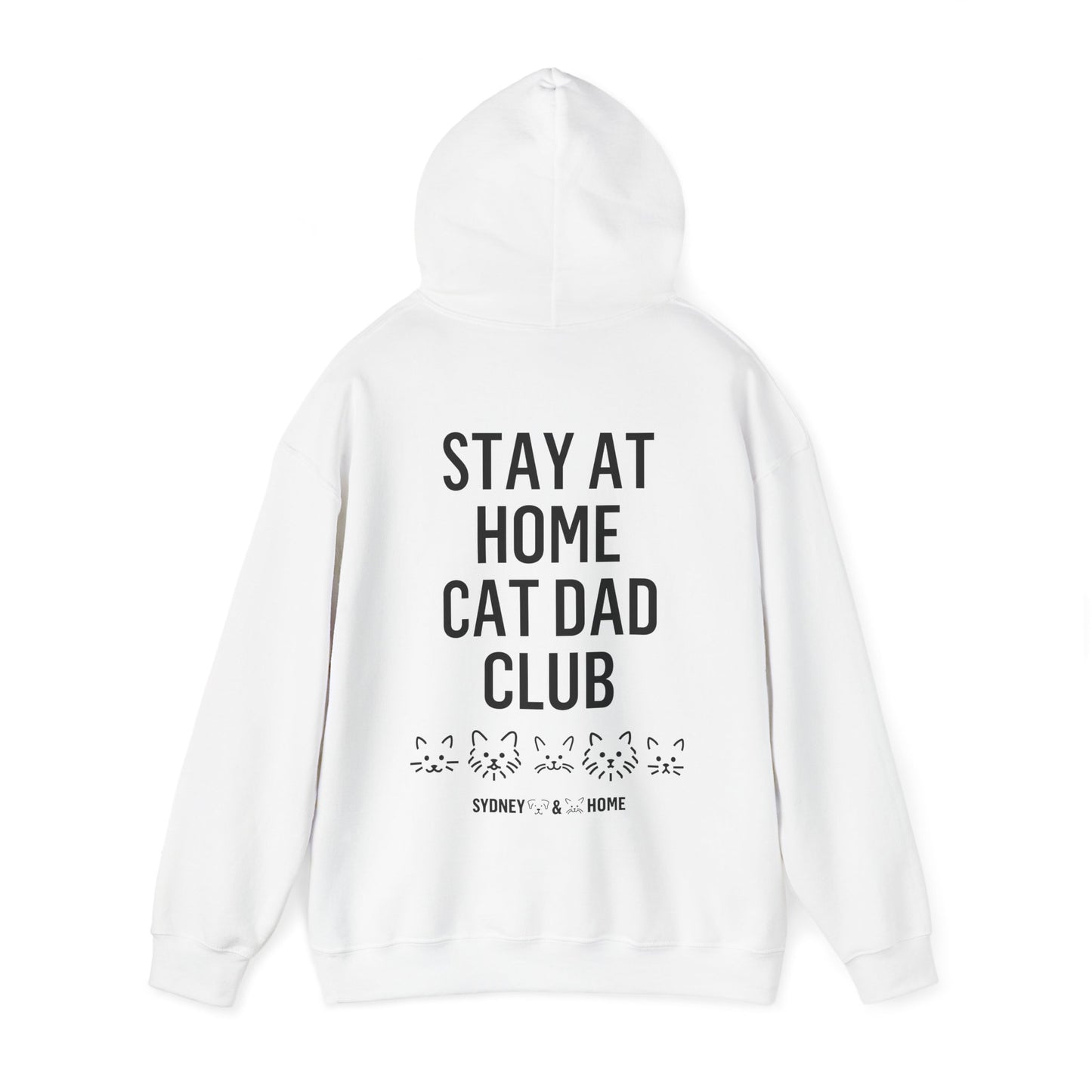 Hoodie - Stay At Home Cat Dad Club