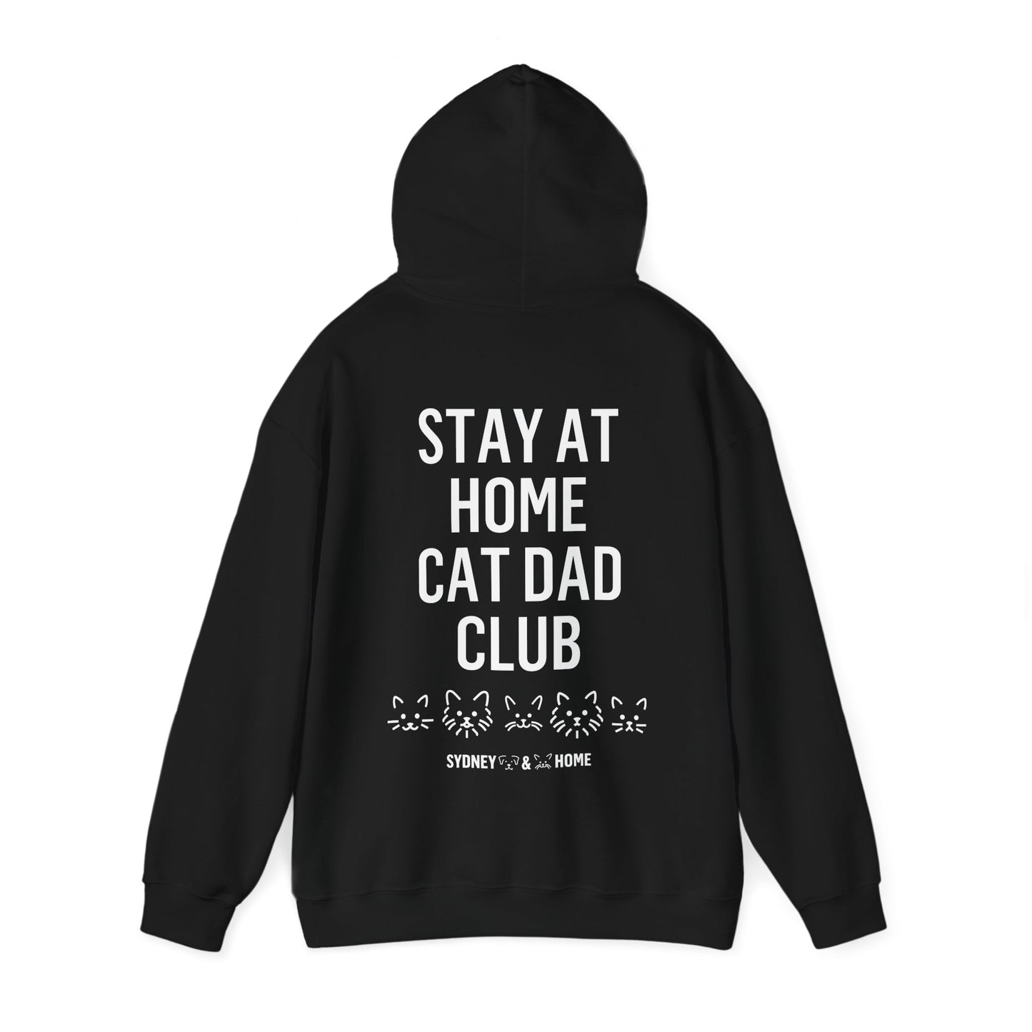 Hoodie - Stay At Home Cat Dad Club