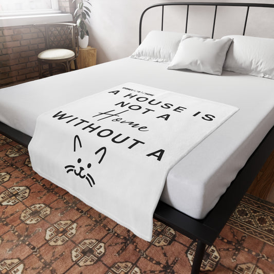 Plush Fleece Cat Blanket