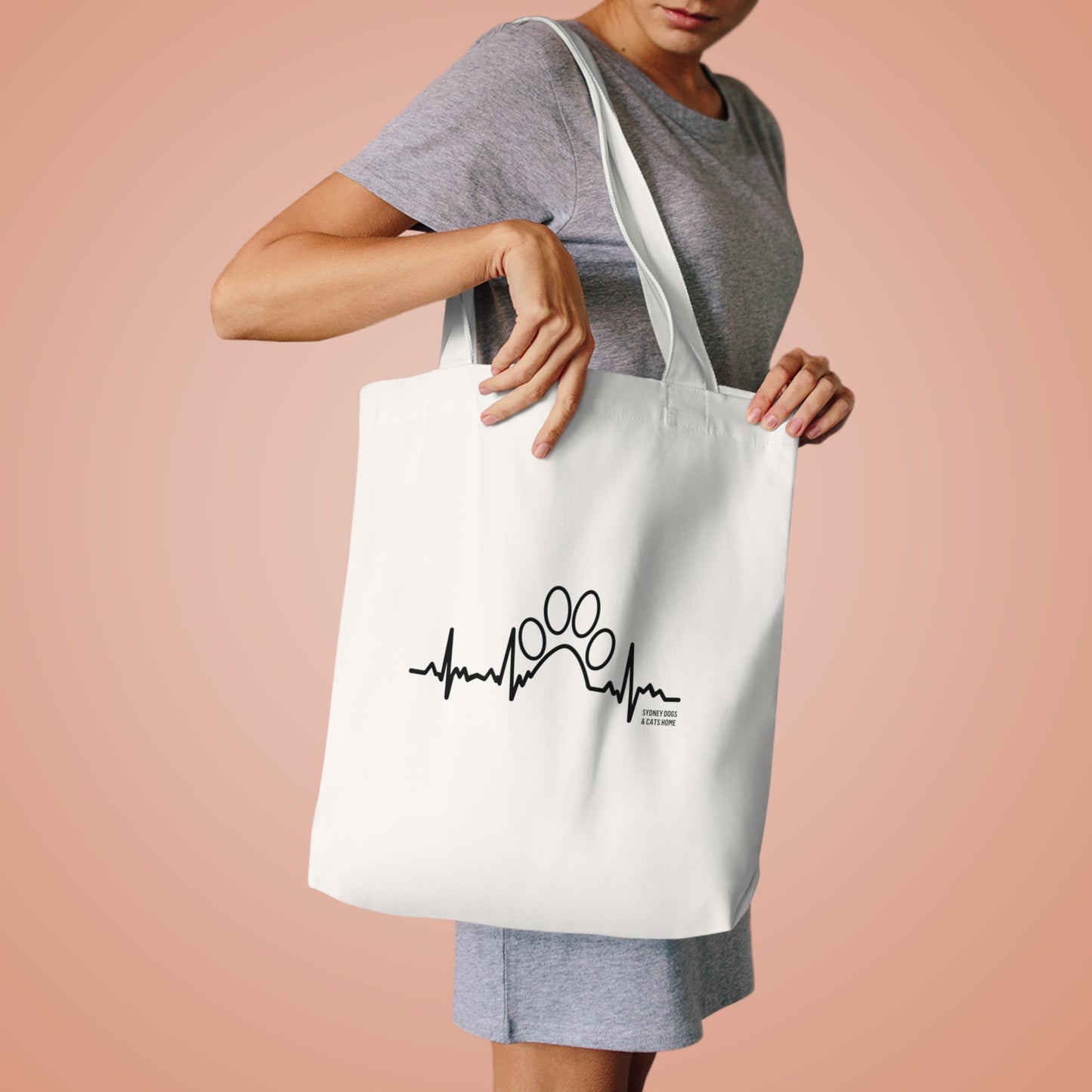 Heartbeat Paw - Tote Bag