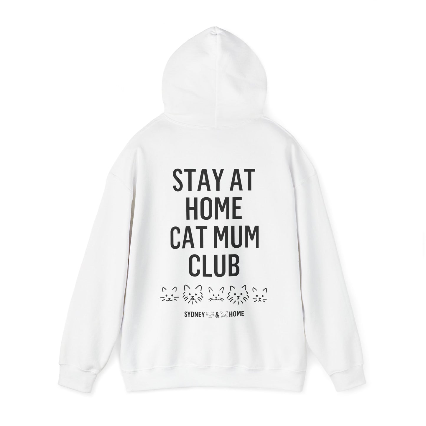 Hoodie - Stay At Home Cat Mum Club