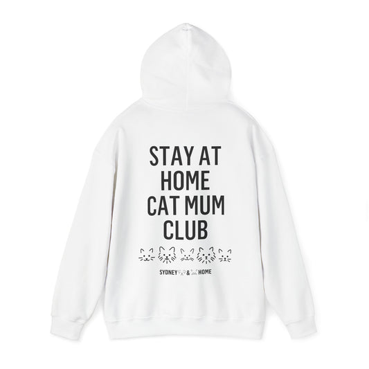 Hoodie - Stay At Home Cat Mum Club