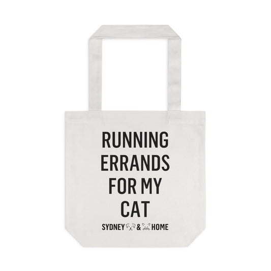 Running Errands for my Cat - Tote Bag