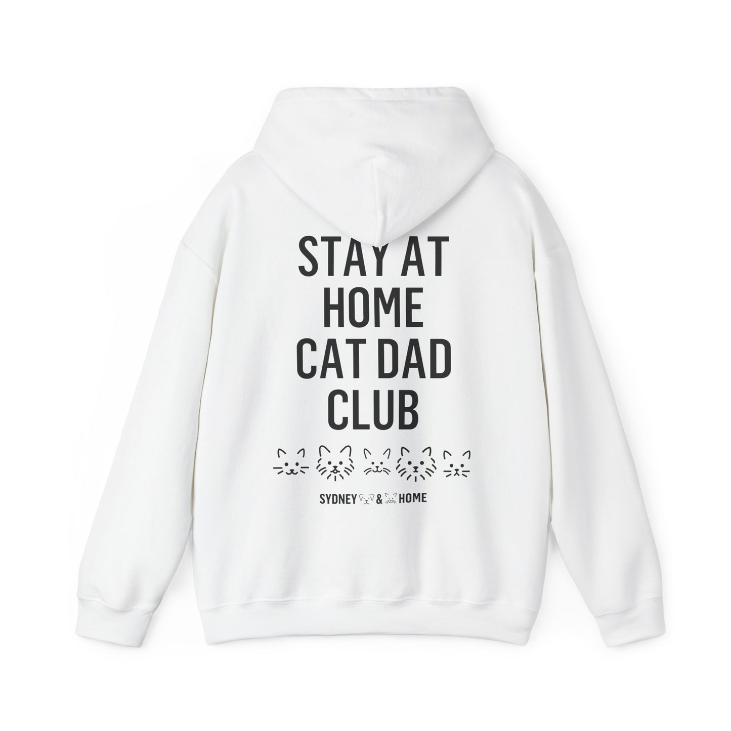 Hoodie - Stay At Home Cat Dad Club