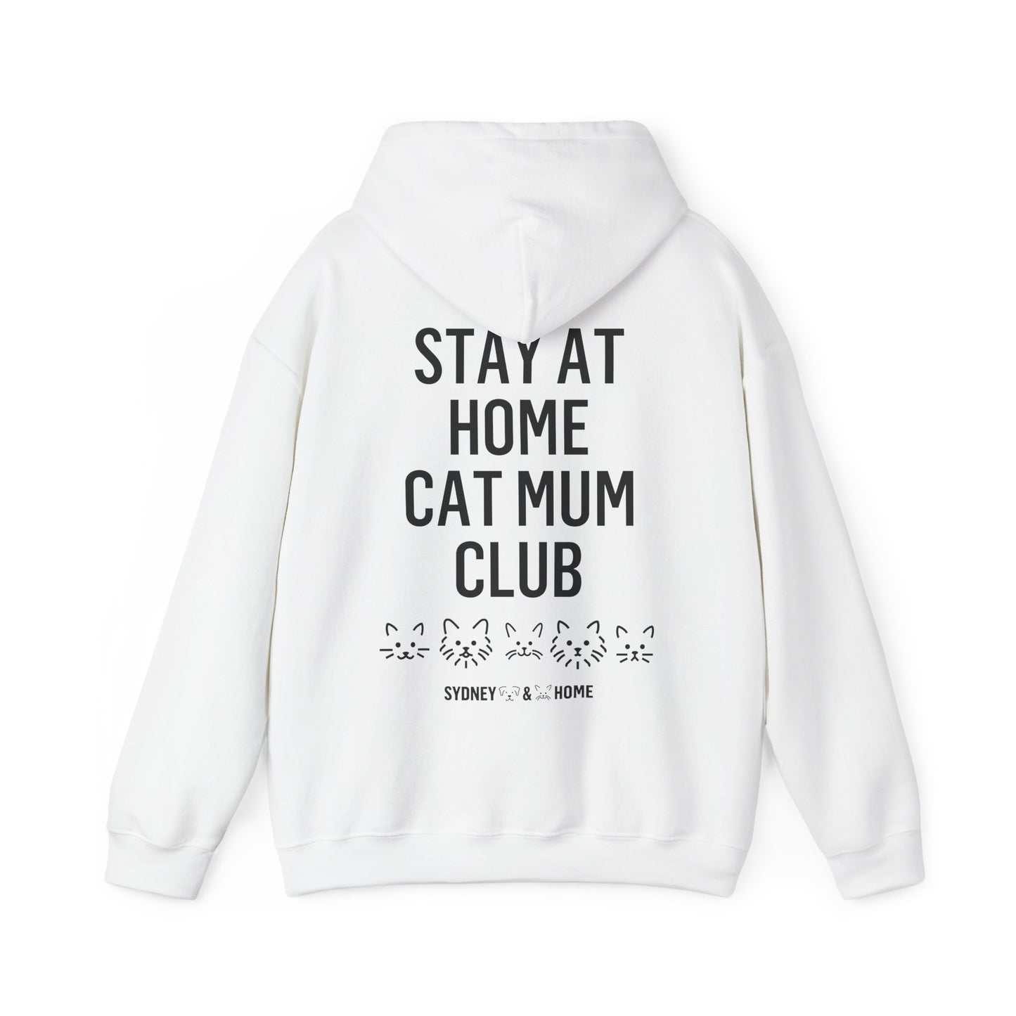 Hoodie - Stay At Home Cat Mum Club