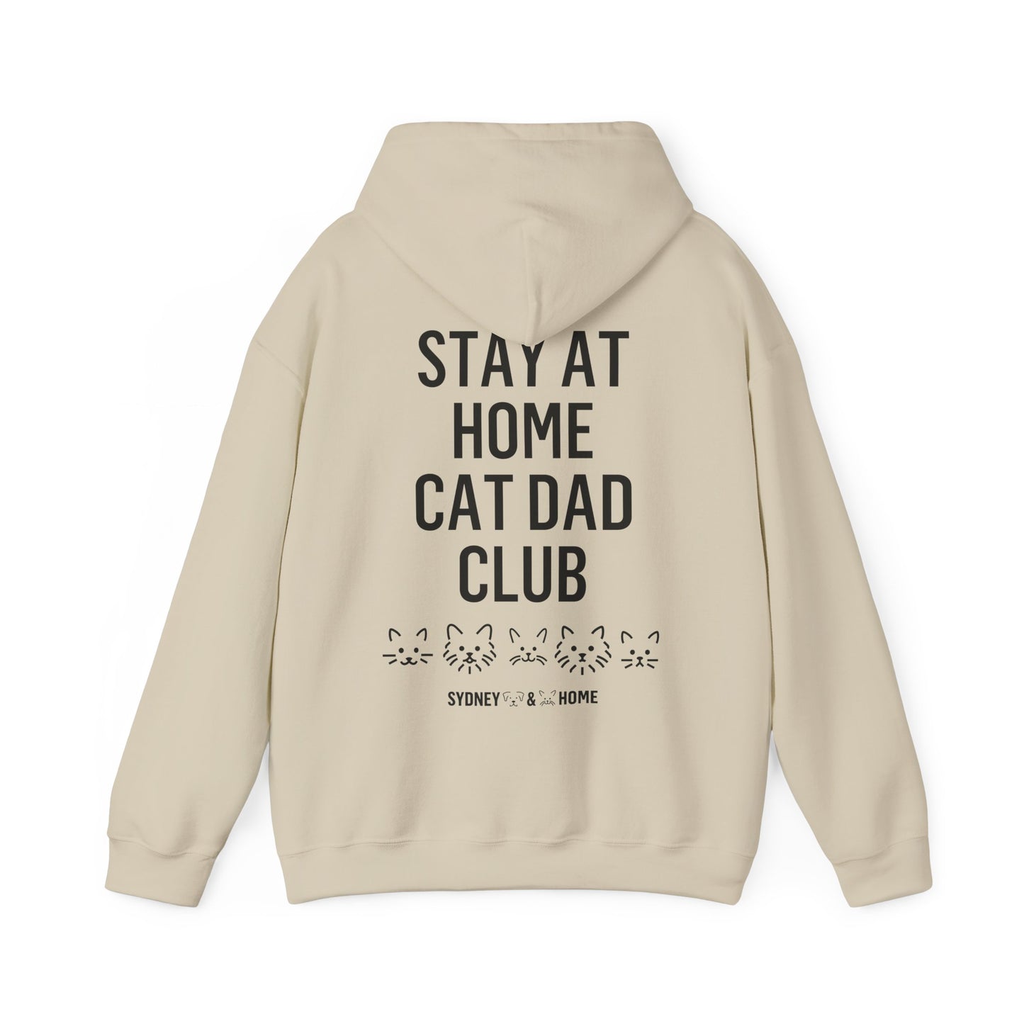 Hoodie - Stay At Home Cat Dad Club