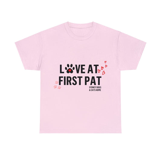 T-Shirt - Love at First Pat (Hearts & Paws)