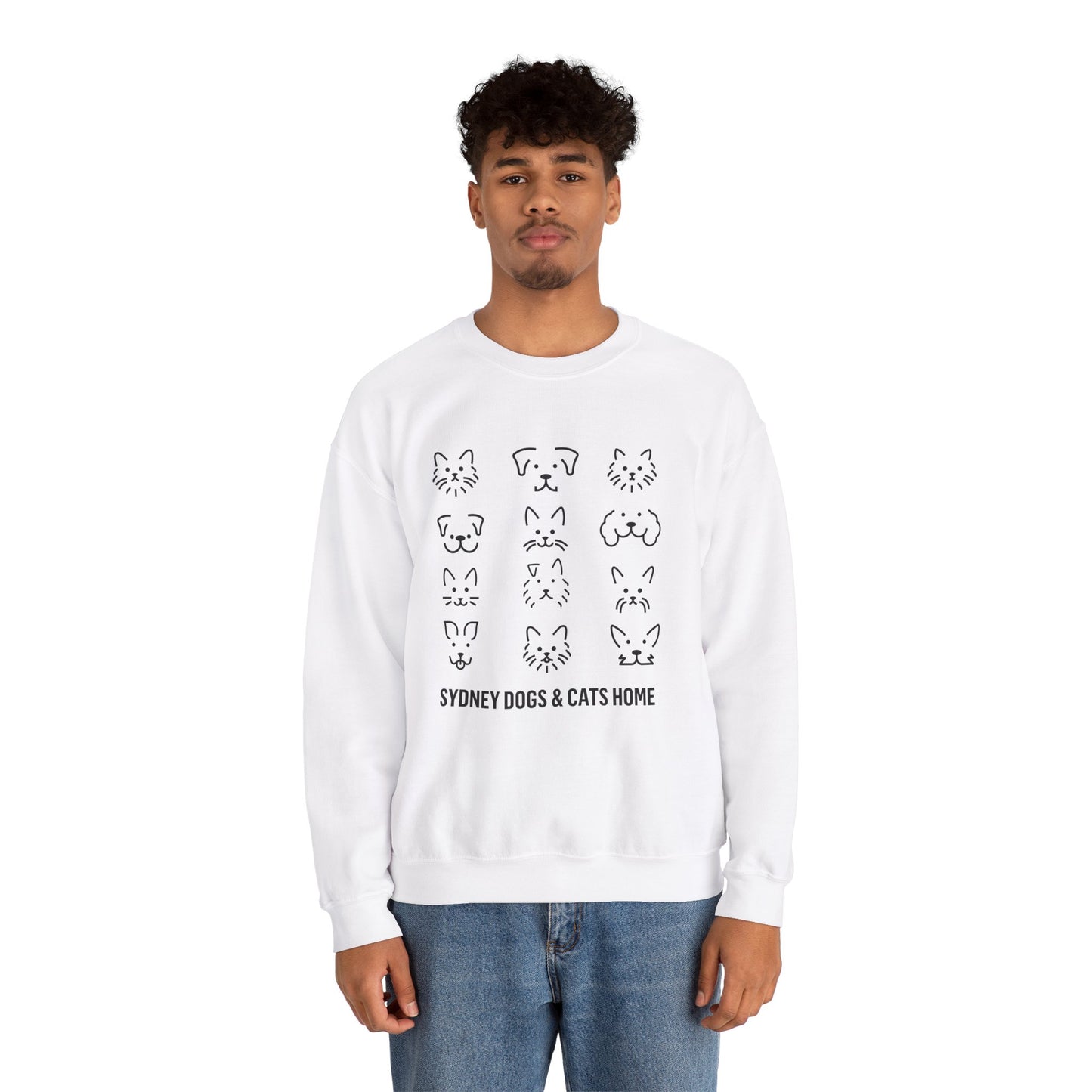 Crewneck Sweatshirt - A Dozen Dogs/Cats