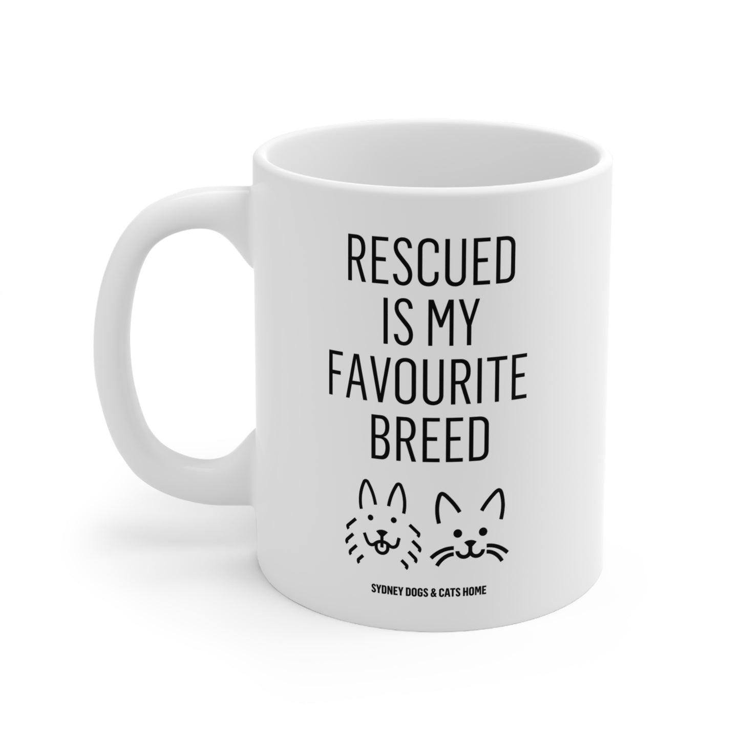 Mug - Rescued is my Favourite Breed