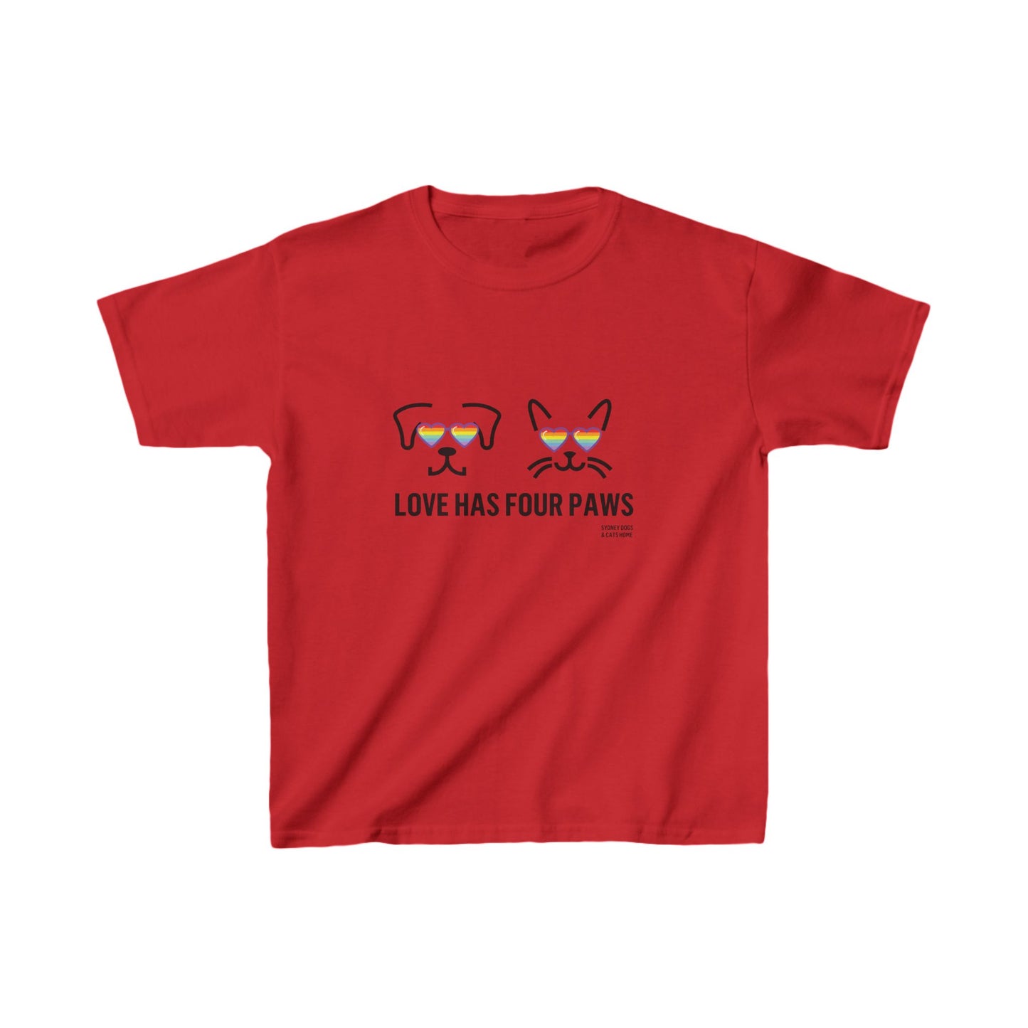 T-Shirt (Kids) - Love Has Four Paws (Pride Collection)