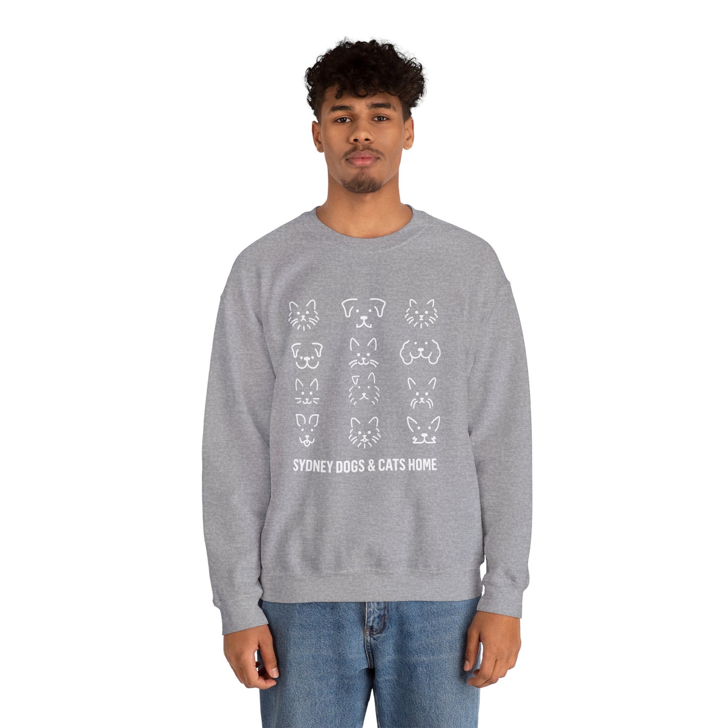 Crewneck Sweatshirt - A Dozen Dogs/Cats