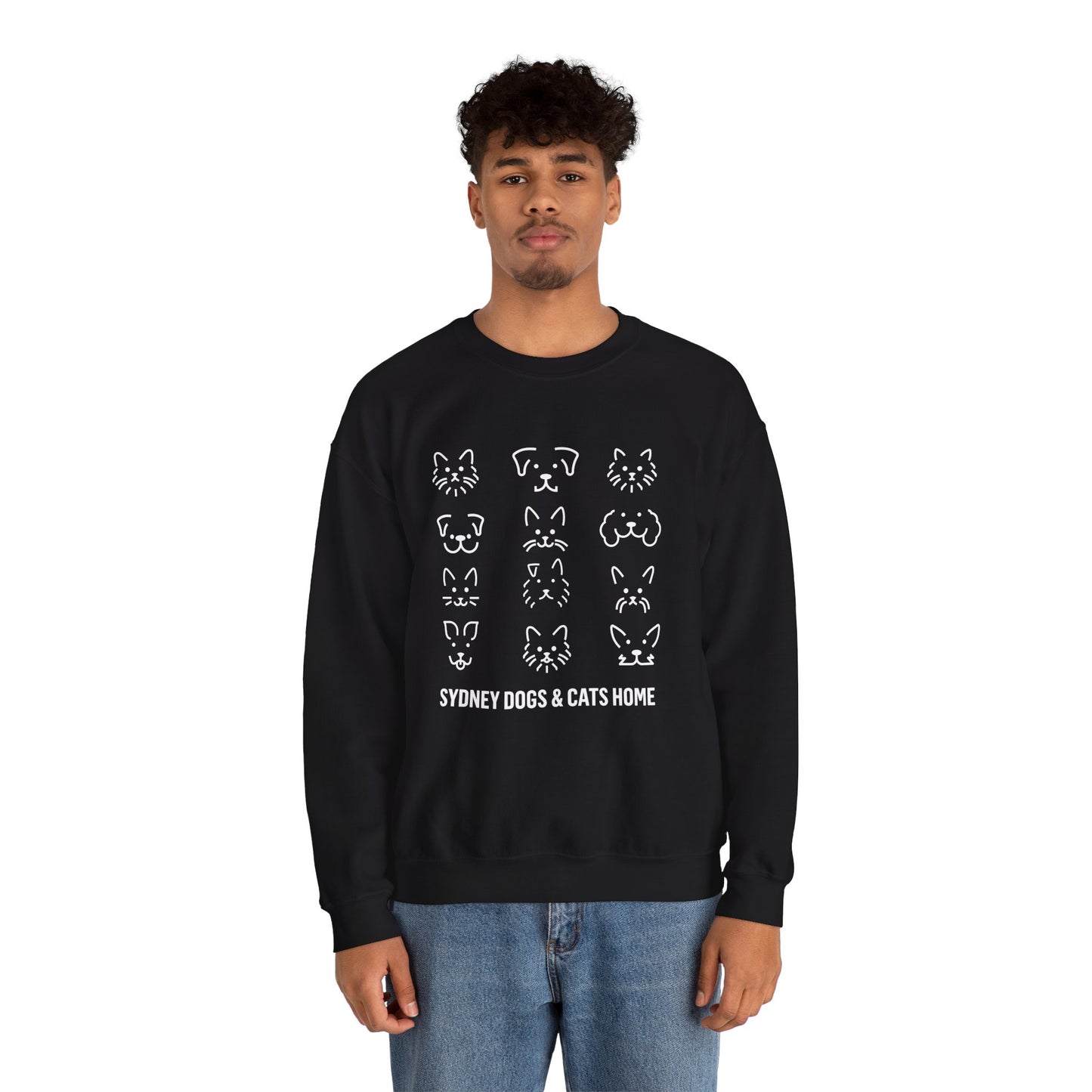 Crewneck Sweatshirt - A Dozen Dogs/Cats