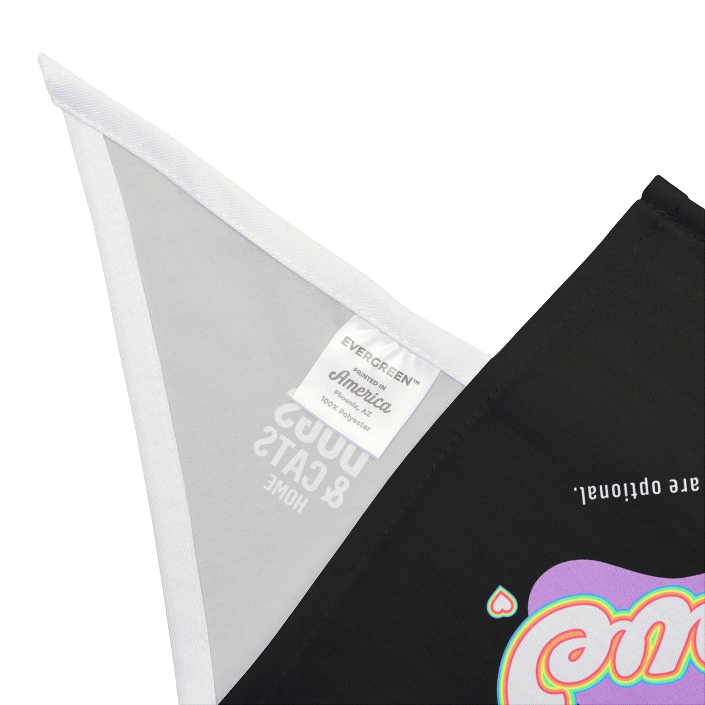 Pet Bandana — "Love is Love" Pride Paw Print Bandana for Dogs & Cats