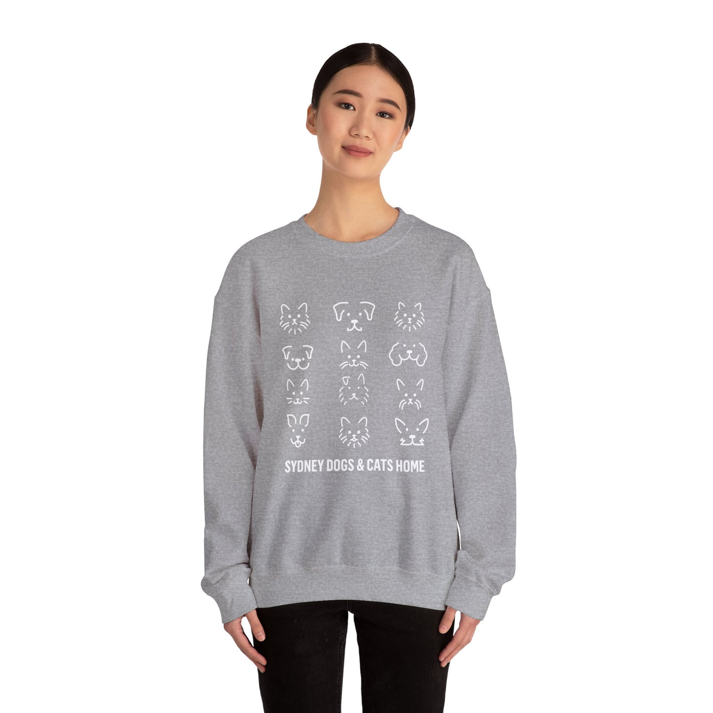 Crewneck Sweatshirt - A Dozen Dogs/Cats