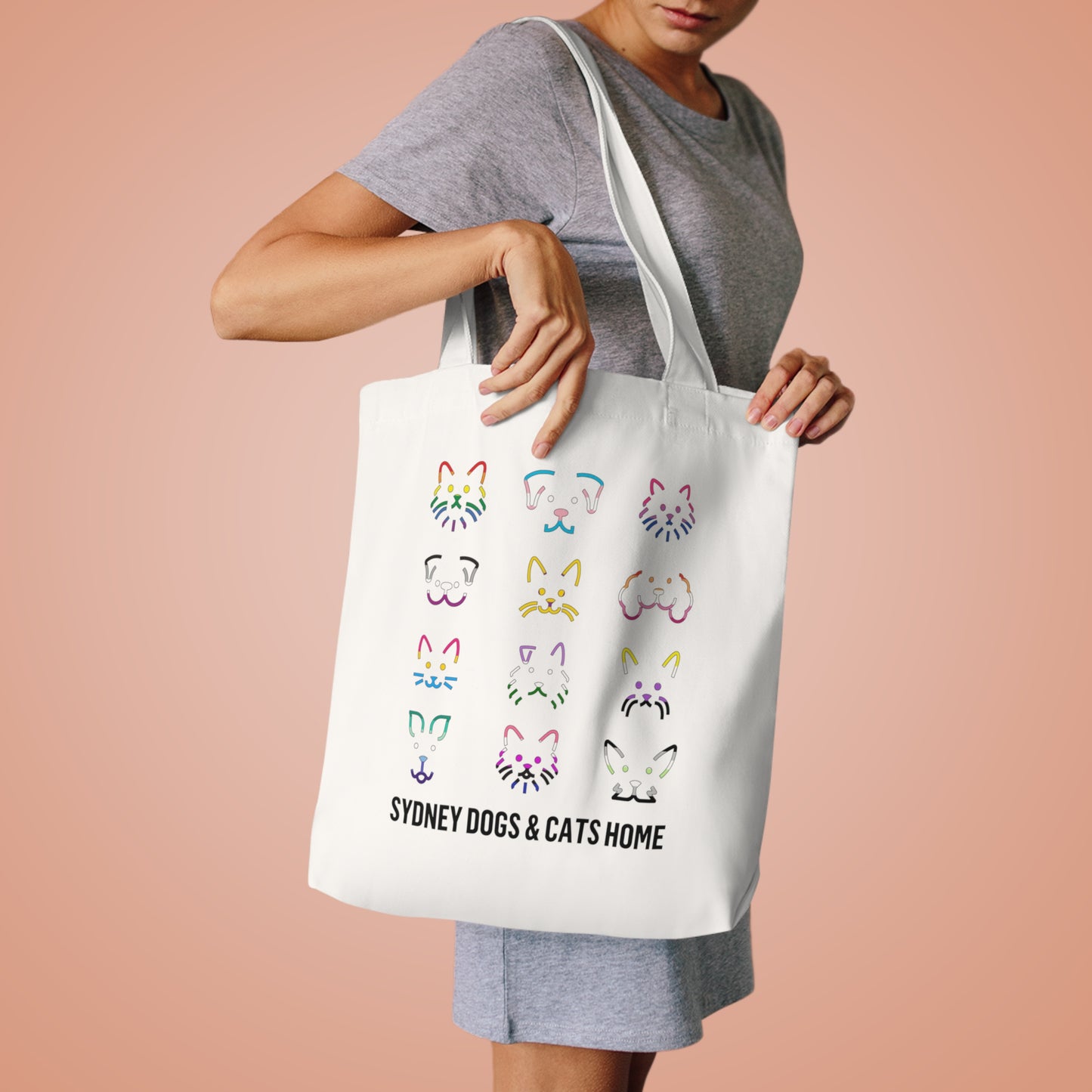 Sydney Dogs & Cats Home Pride Pet Faces Tote