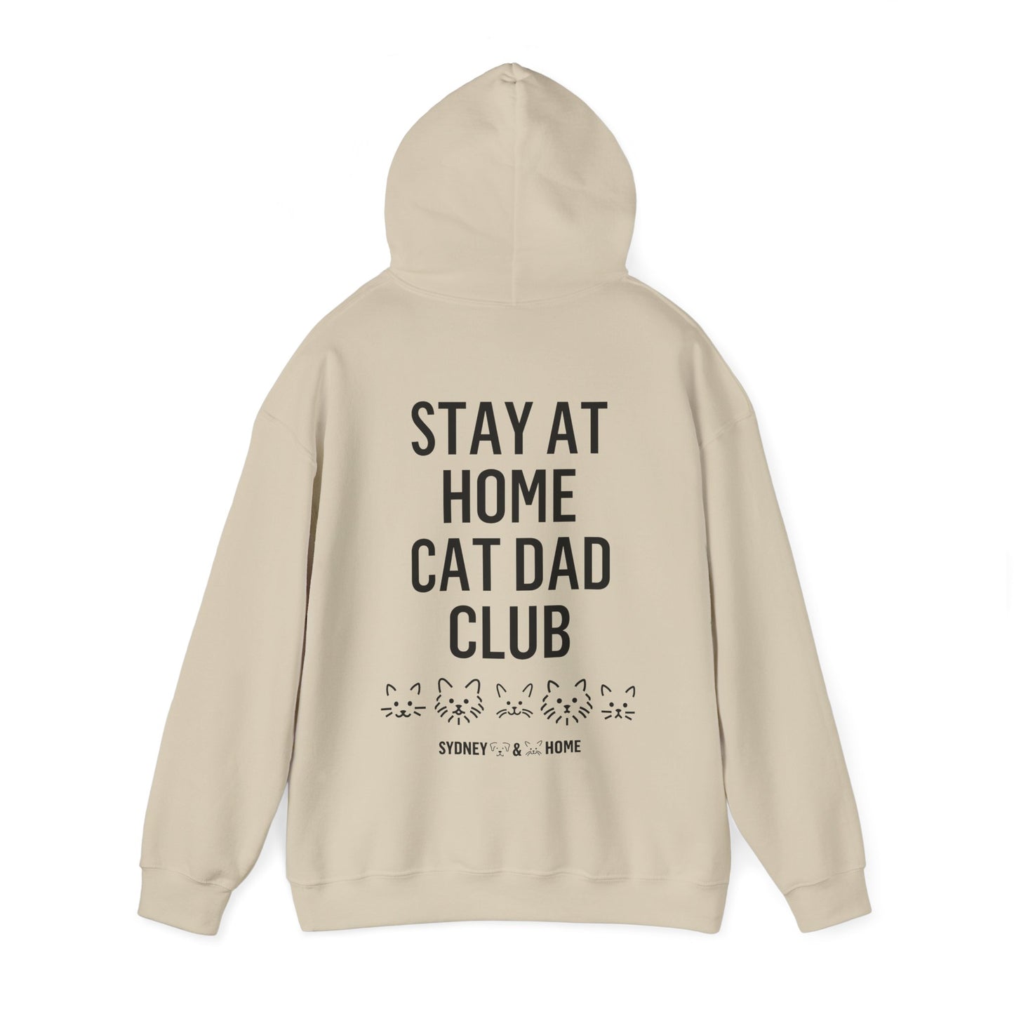 Hoodie - Stay At Home Cat Dad Club