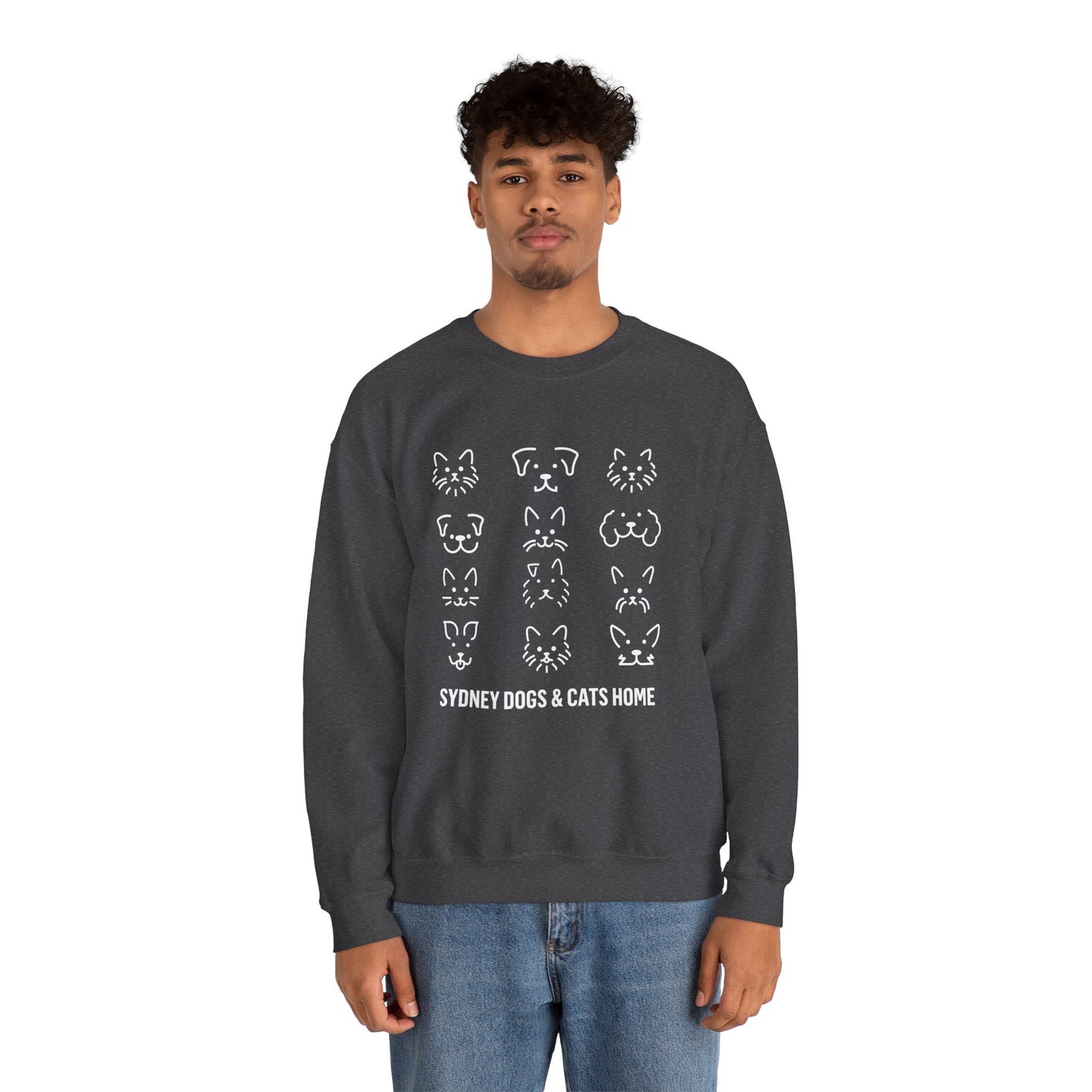 Crewneck Sweatshirt - A Dozen Dogs/Cats