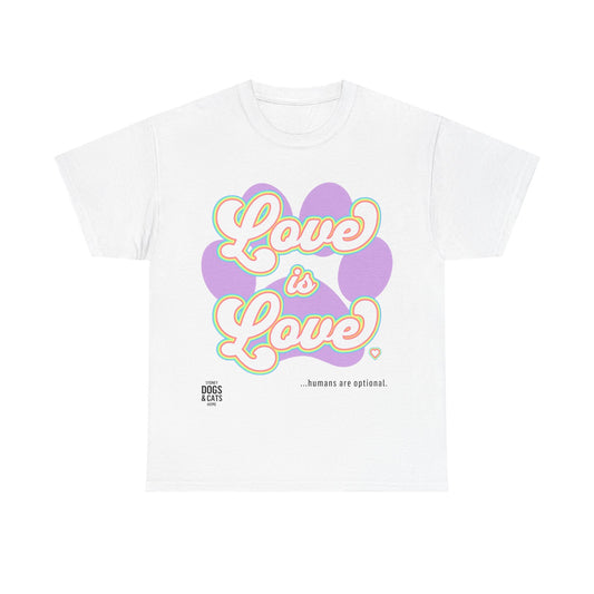 Love is Love T‑Shirt — Retro Pastel Pride Graphic Tee
